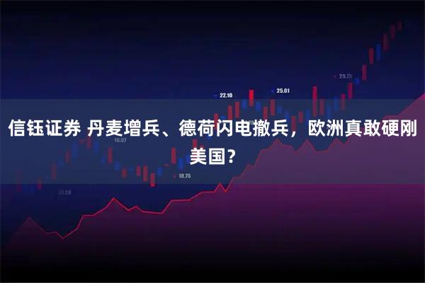 信钰证券 丹麦增兵、德荷闪电撤兵，欧洲真敢硬刚美国？